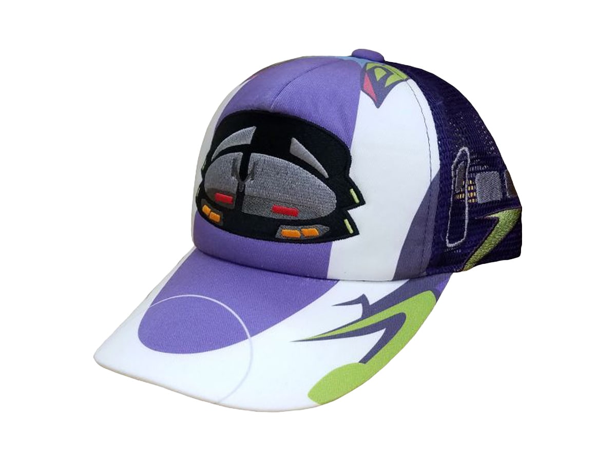 【キッズ用】新幹線　帽子（メッシュキャップ）エヴァンゲリオン新幹線500ＴＹＰＥ　ＥＶＡ  約53cm～56cm 調節可能