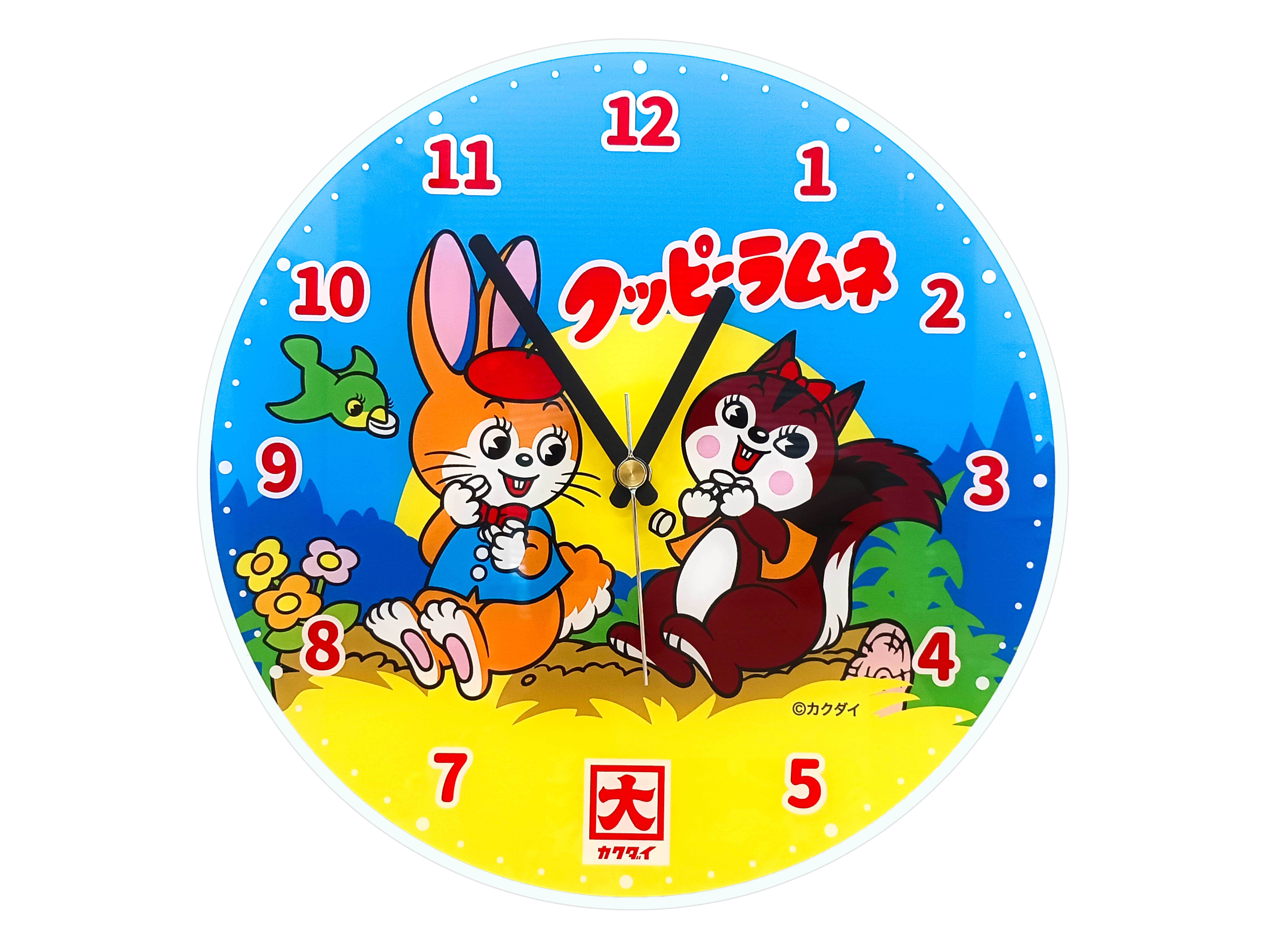 クッピーラムネ　アクリルウォールクロック（壁掛け時計）