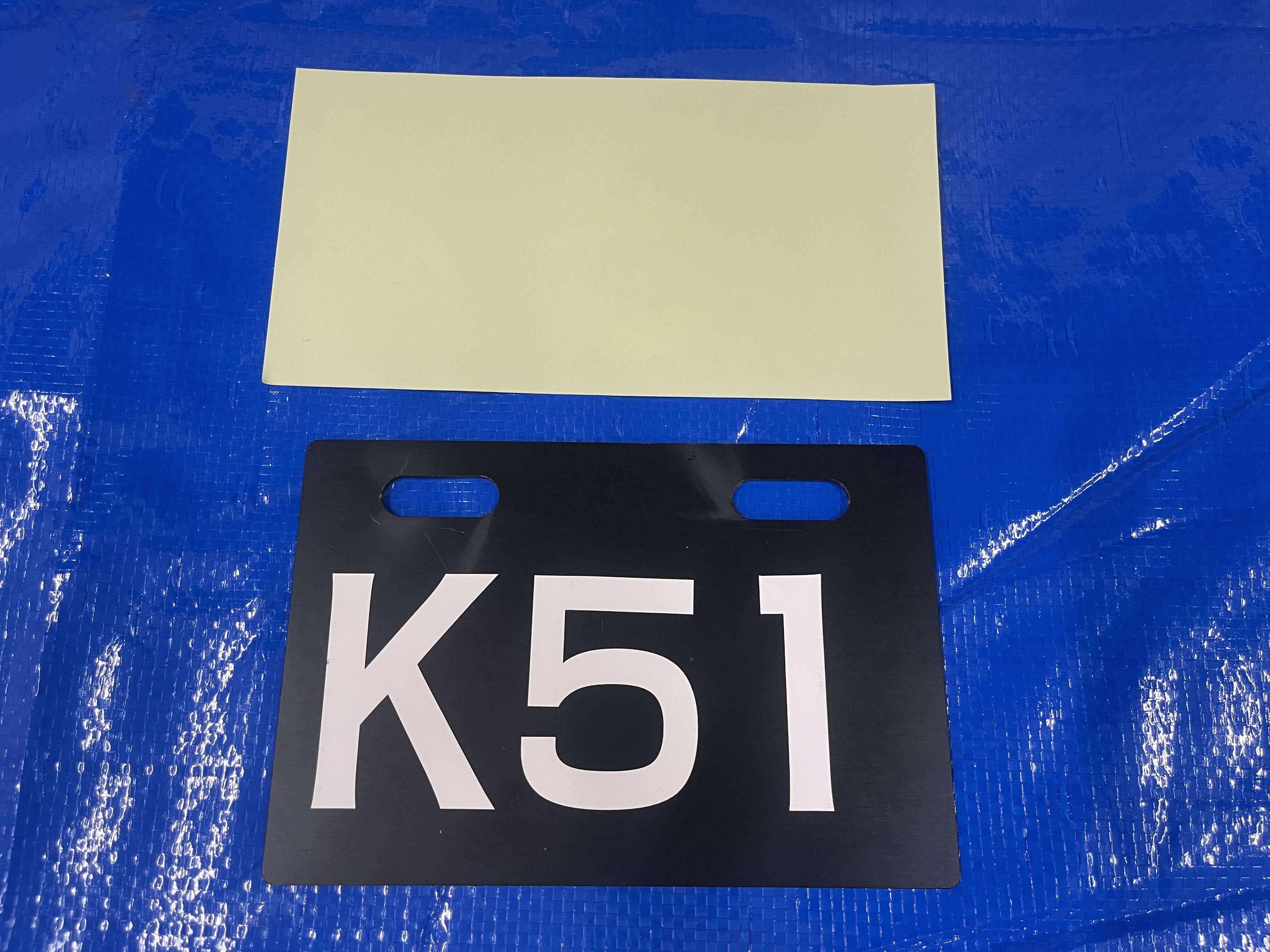 編成番号札＆編成番号シール（K51）