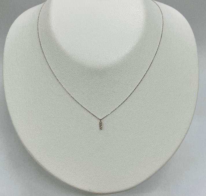 K10WGダイヤモンドネックレス・X297278045  63-2050・10003216