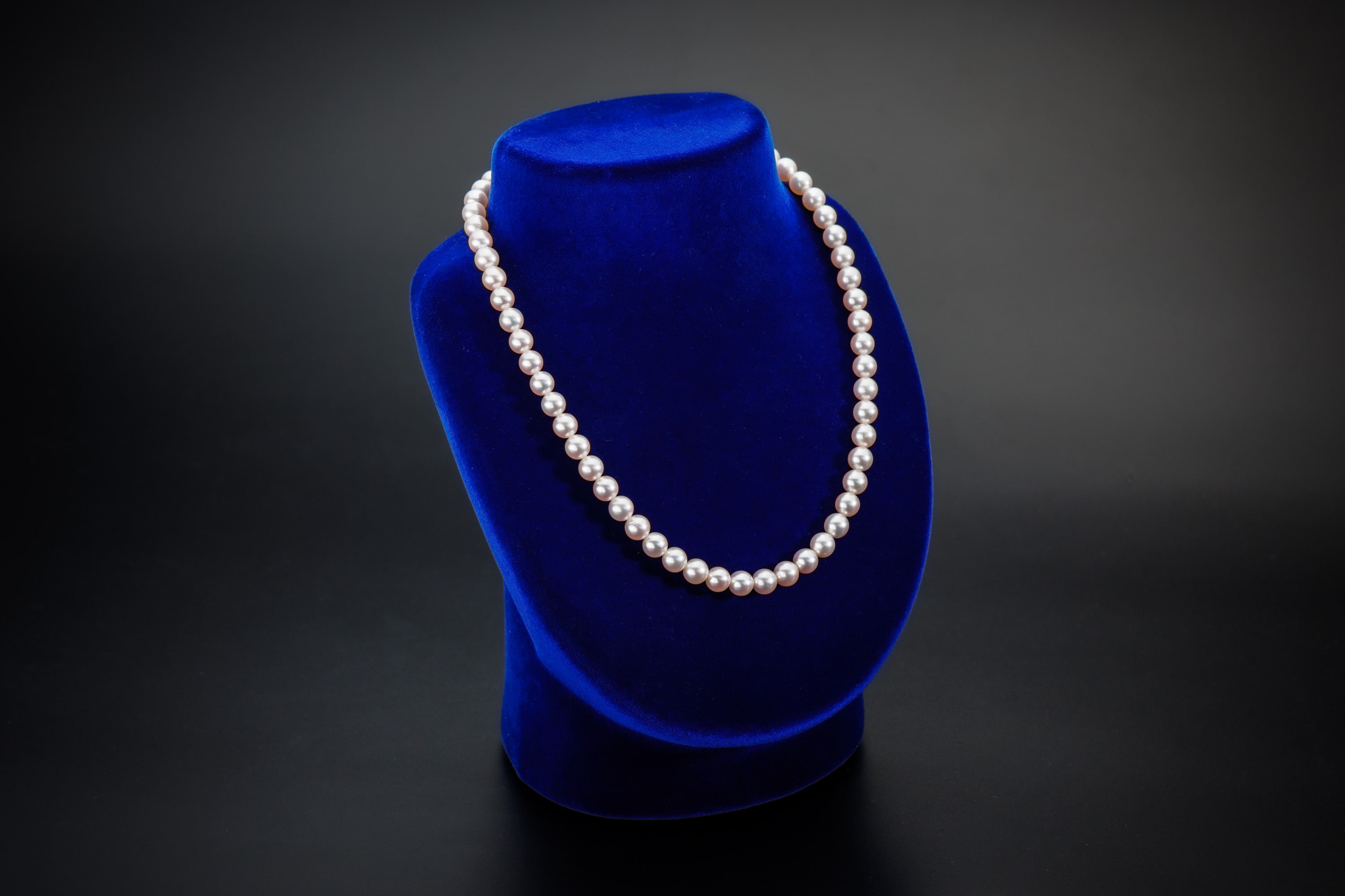 あこや本真珠ネックレス＆イヤリングセット（ホワイト）