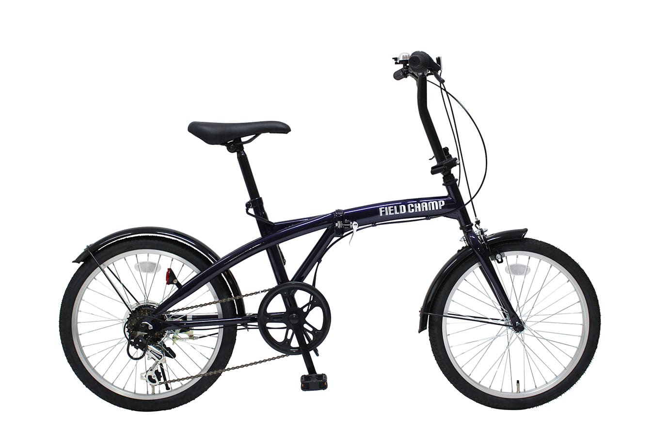 FIELD CHAMP 20インチ6段ギア付折畳自転車　MG-FCP206BL