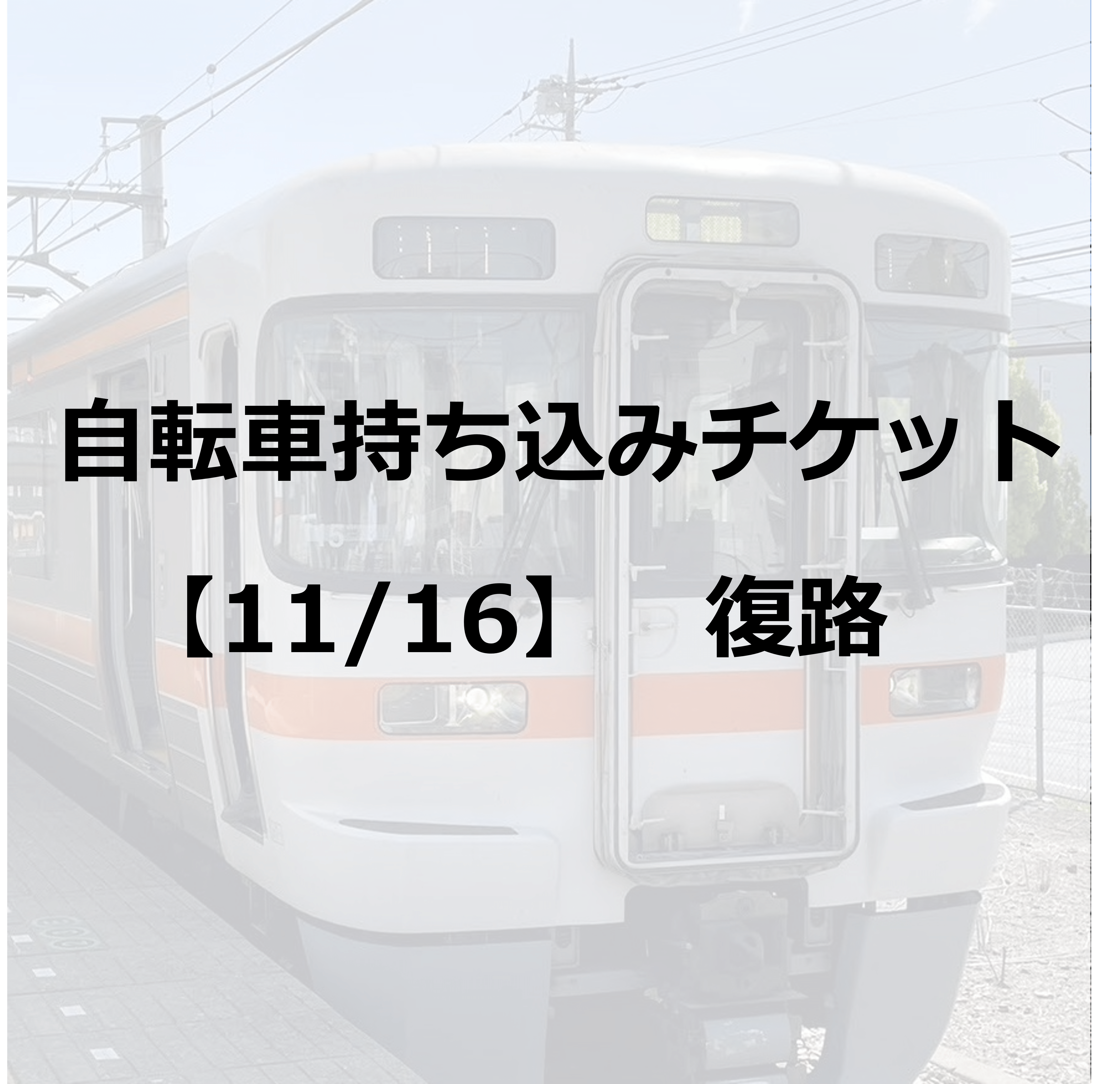 【みのクル】自転車持ち込みチケット≪市川大門 ⇒ 富士・静岡≫