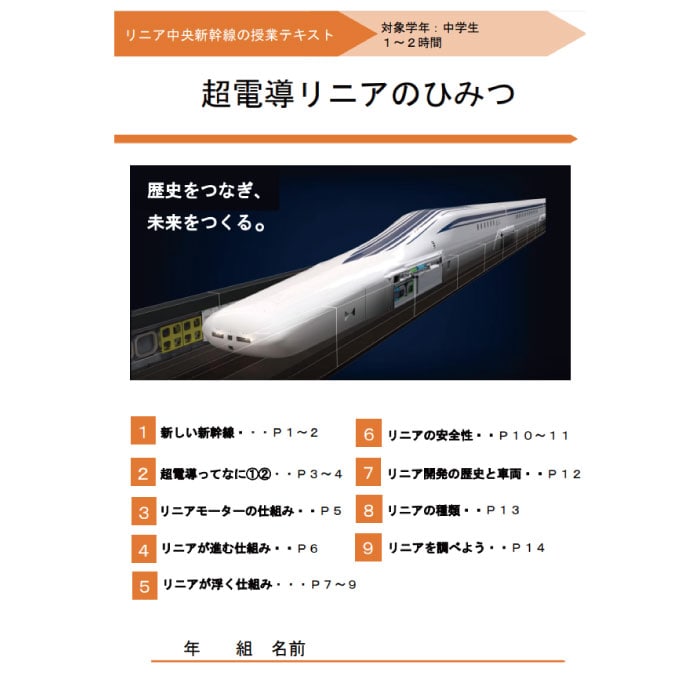 超電導リニアのひみつ（中学生向け、指導用）