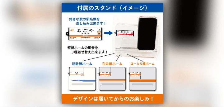 好きな駅名標を「スタンドに」