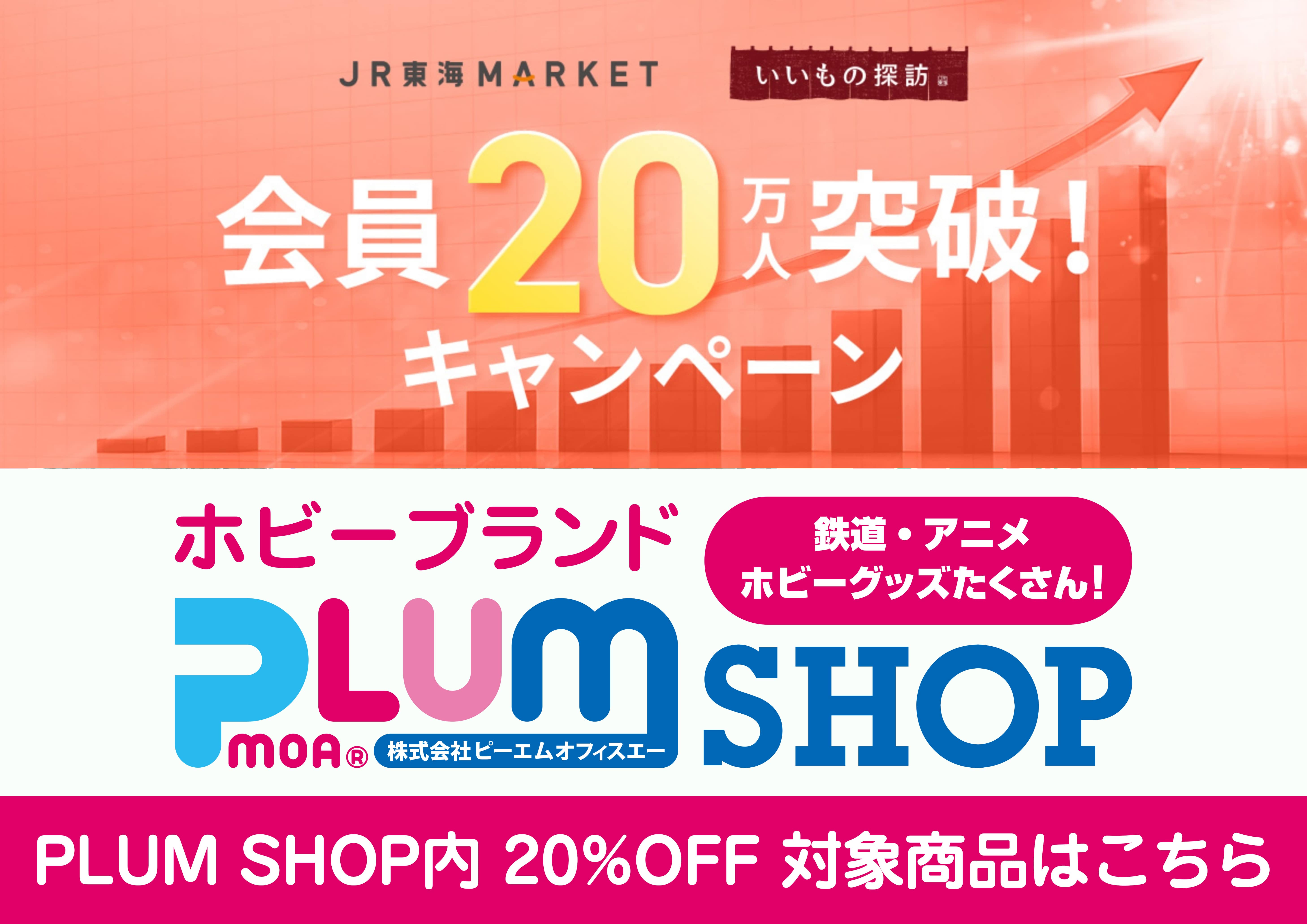 JR東海MARKET 会員数20万人突破キャンペーン