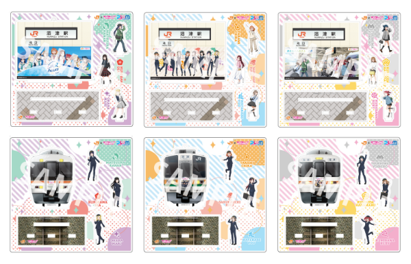 ＪＲ東海沼津駅×ラブライブ！サンシャイン!! アクリルジオラマ【６種セット】  [会場ブース予約限定特典付]